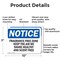 Signmission Fragrance Free Zone Keep The Air We Share, 10 in W x Rectangle, Aluminum OS-2PACK-NS-A-710-L-12913 - alternate 7